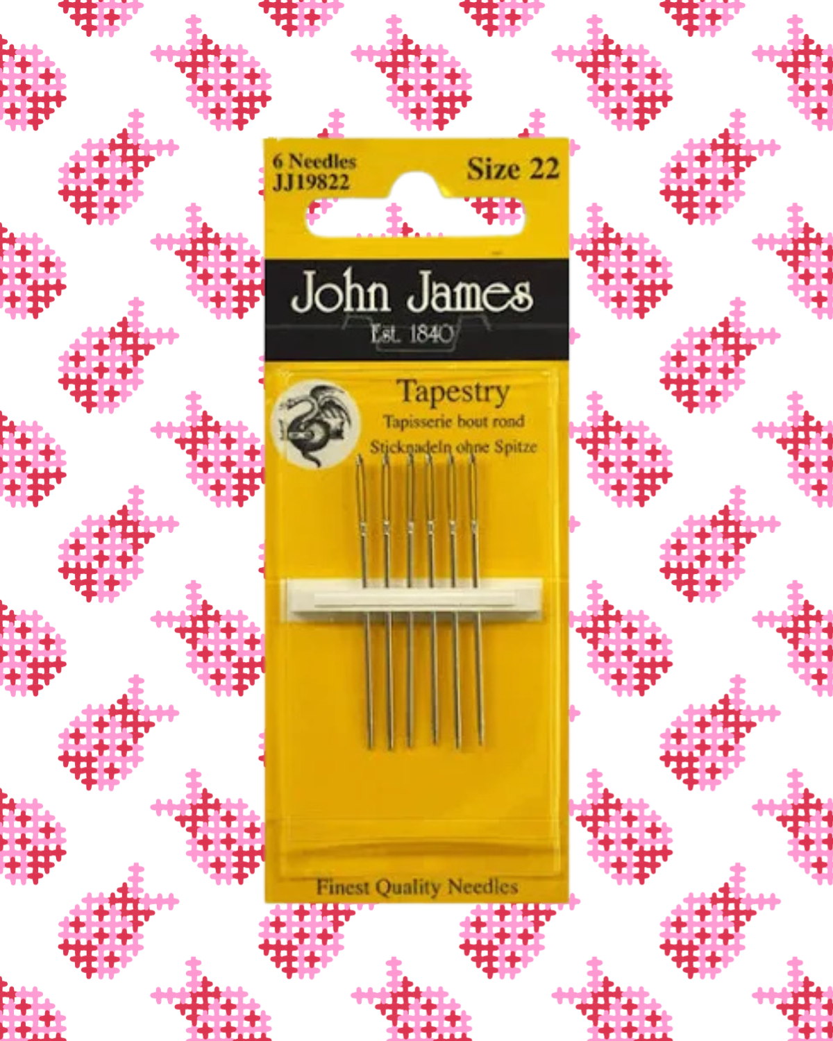 #22 John James Tapestry Needles (for 18 ct)