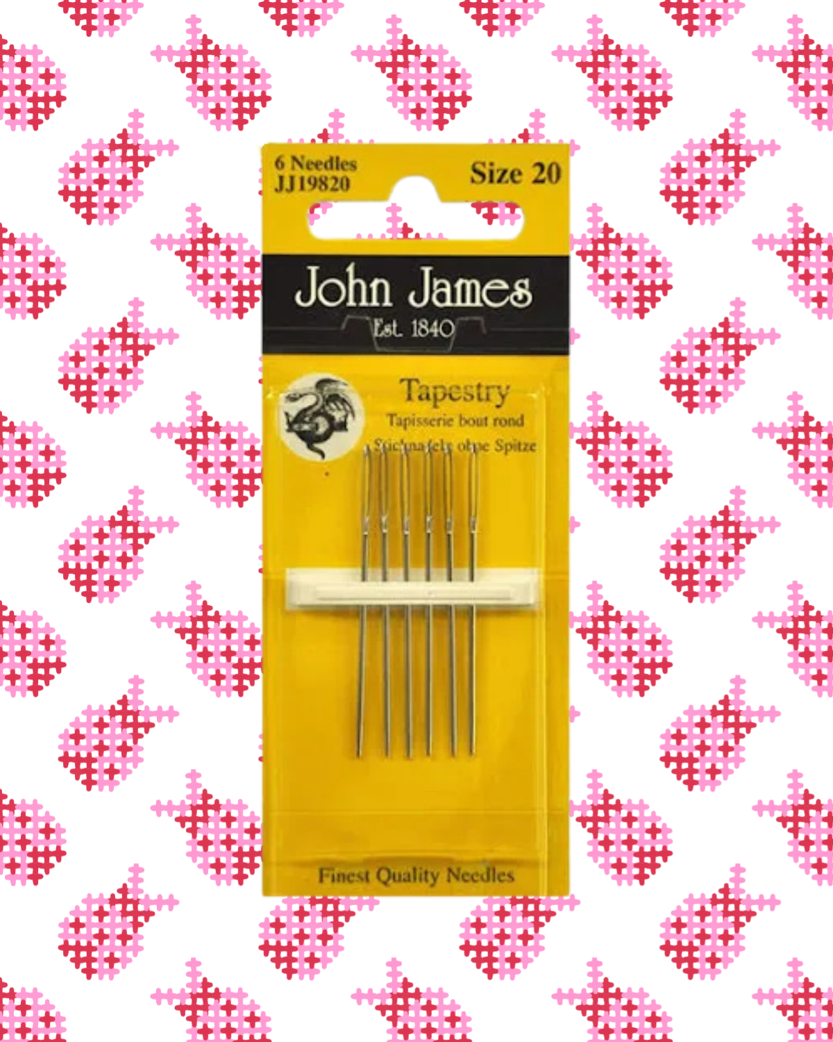 #20 John James Tapestry Needles (for 13 ct)