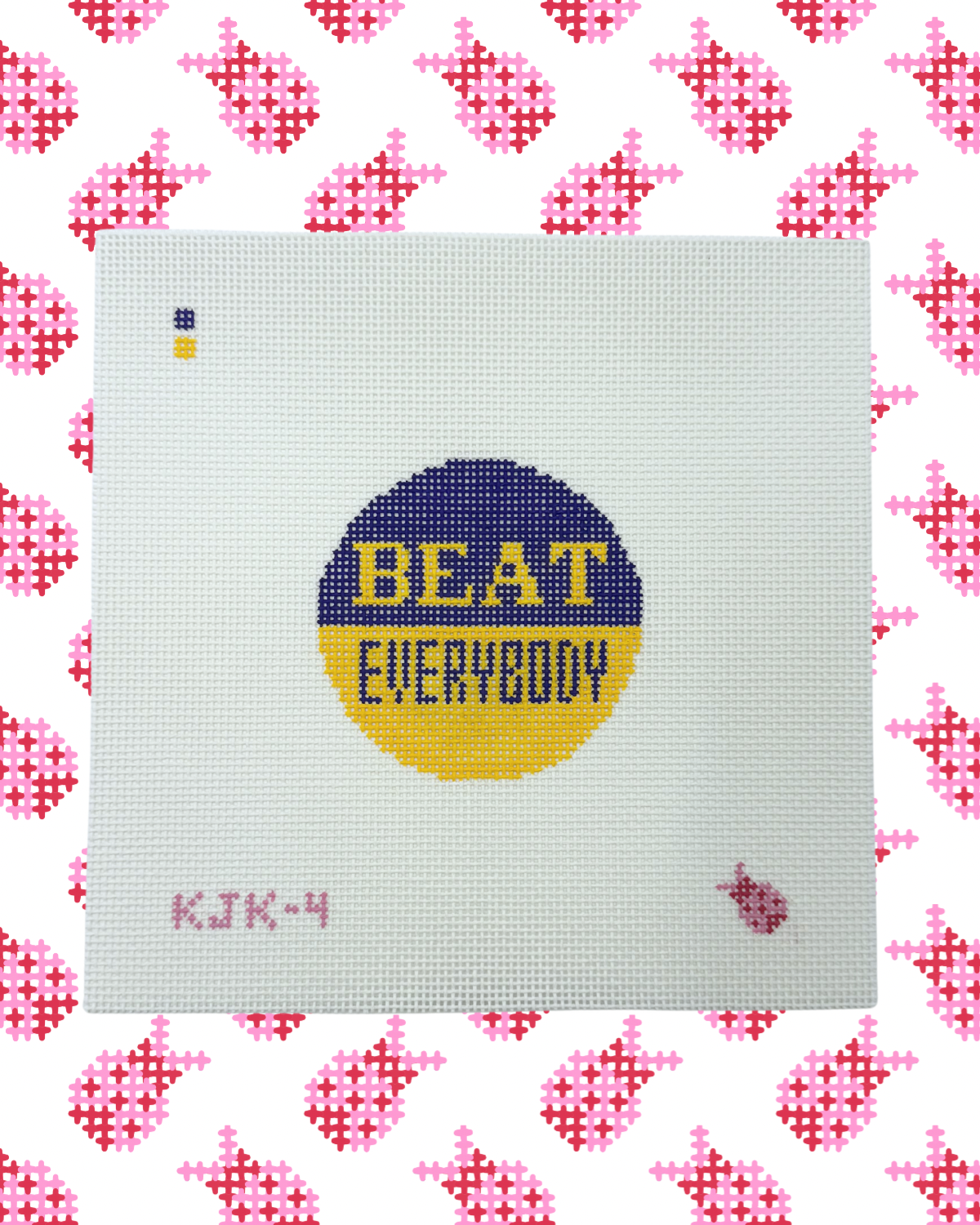 "Beat Everybody" Pin - Purple & Gold - LSU