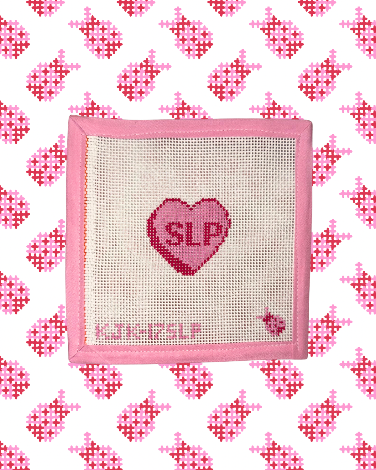 Custom Heart Mini (Blue or Pink, Any Letters)